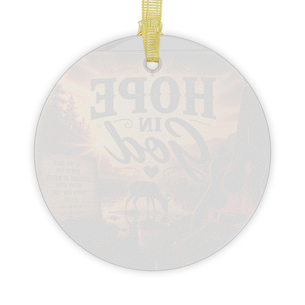 Hope in God - Brace Hearts Country Gospel Glass Ornaments