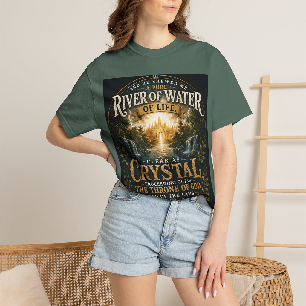 And He Showed Me a Pure River of Water of Life — Brave Hearts Country Gospel T-Shirt