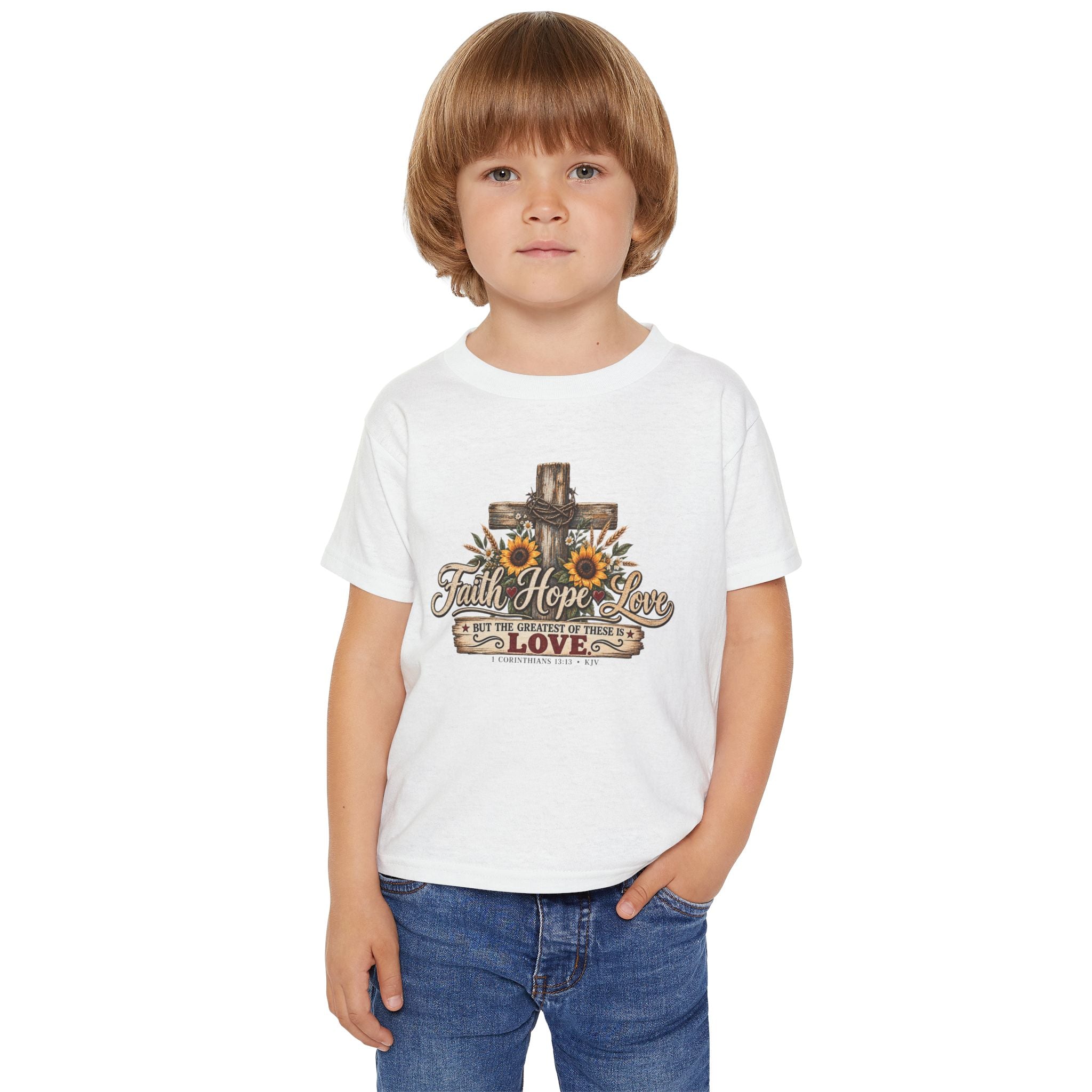 Faith Hope Love - Brave Hearts Country Gospel Toddler T-shirt