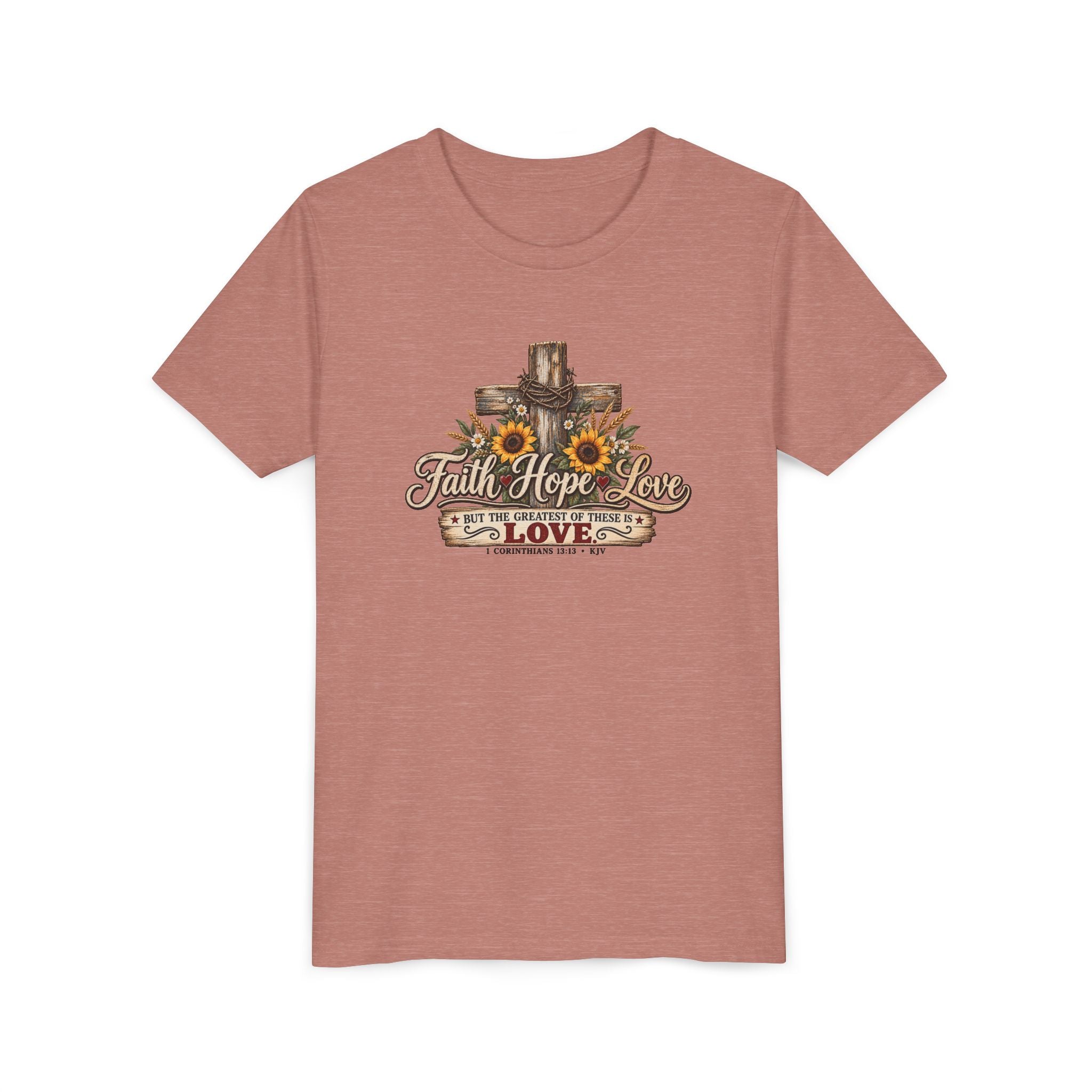 Faith Hope Love — Brave Hearts Country Gospel T-Shirt