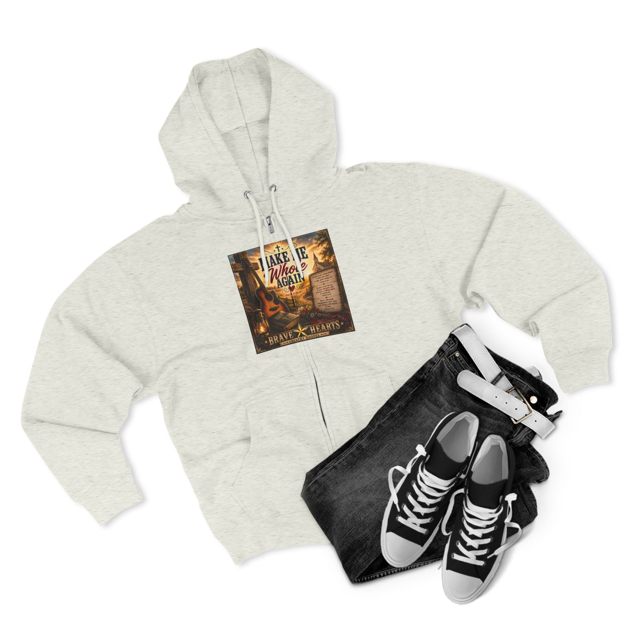 Make Me Whole Again - Brave Hearts Country Gospel Hoodie