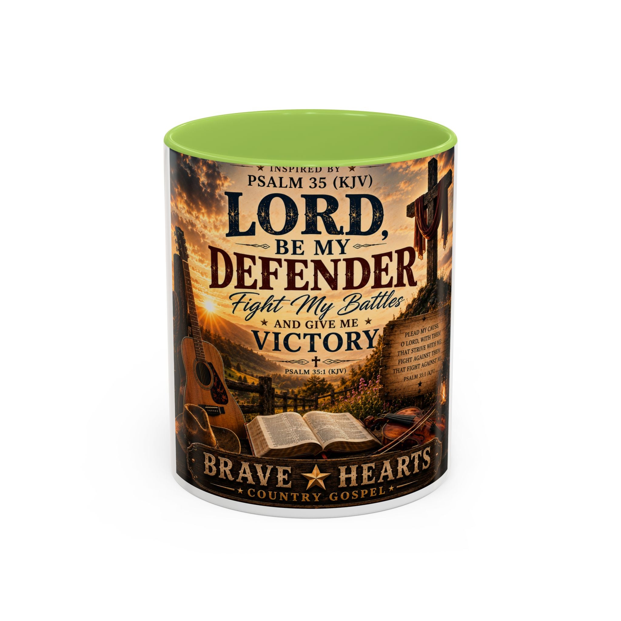 Lord, Be My Defender — Brave Hearts Country Gospel Mug