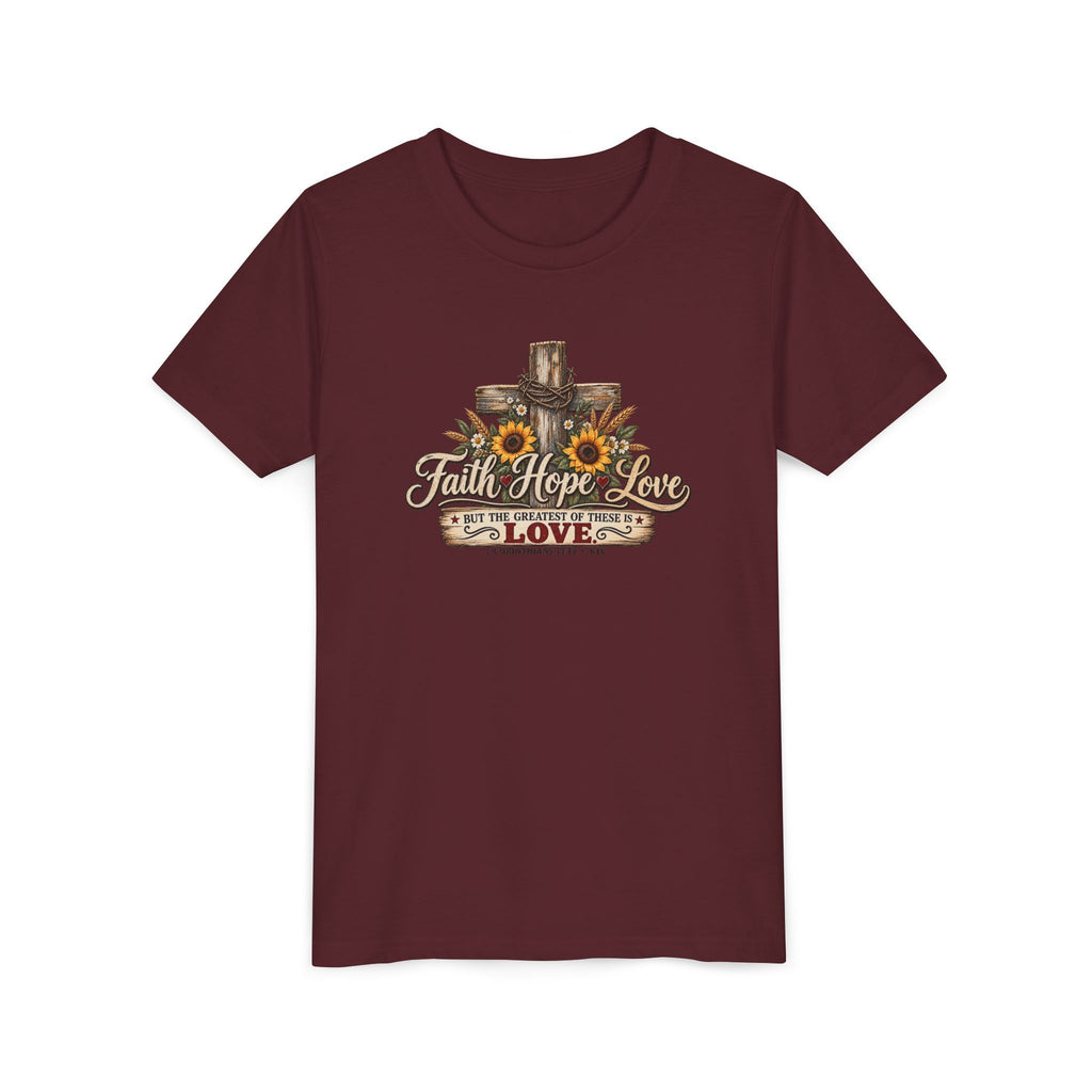 Faith Hope Love — Brave Hearts Country Gospel T-Shirt