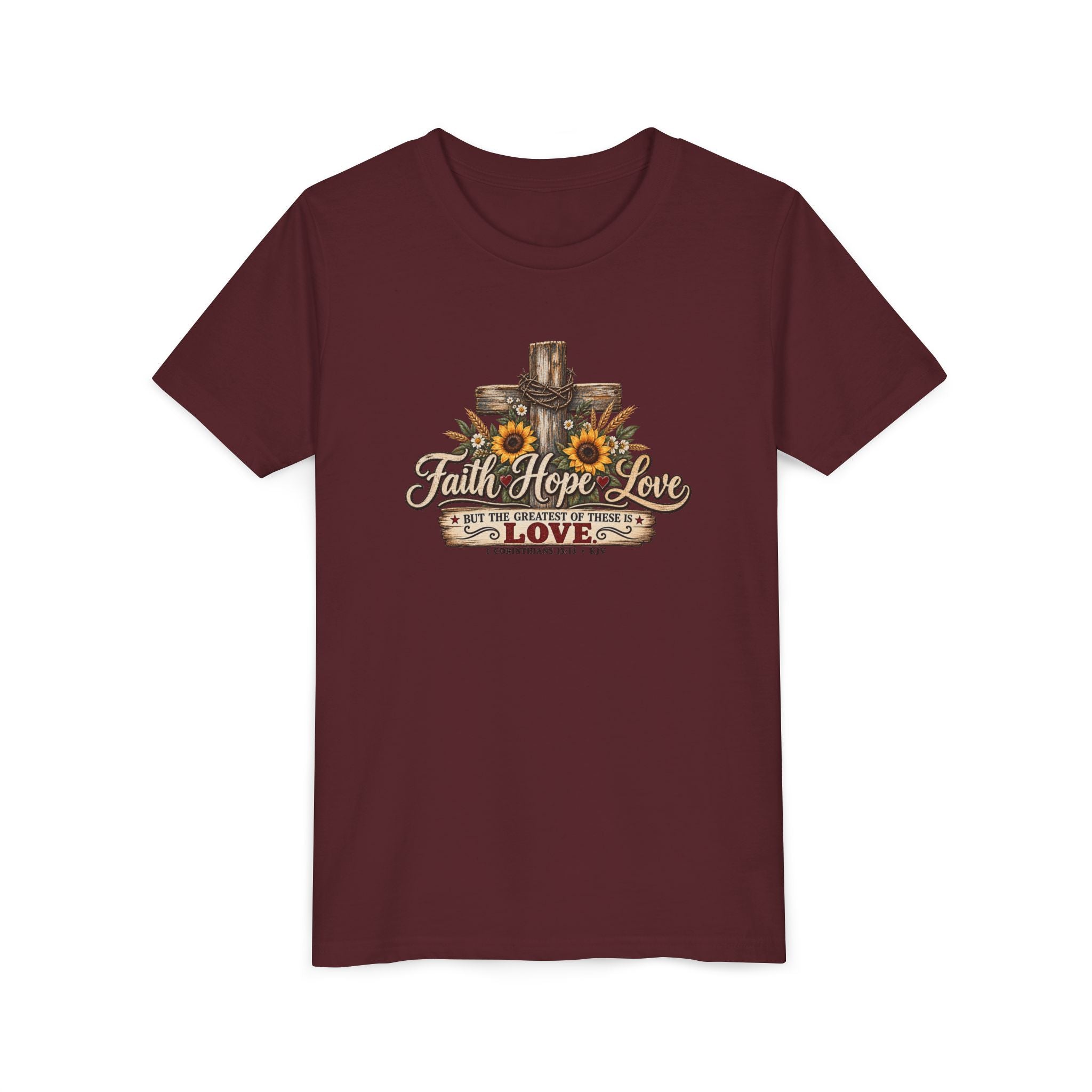 Faith Hope Love — Brave Hearts Country Gospel T-Shirt
