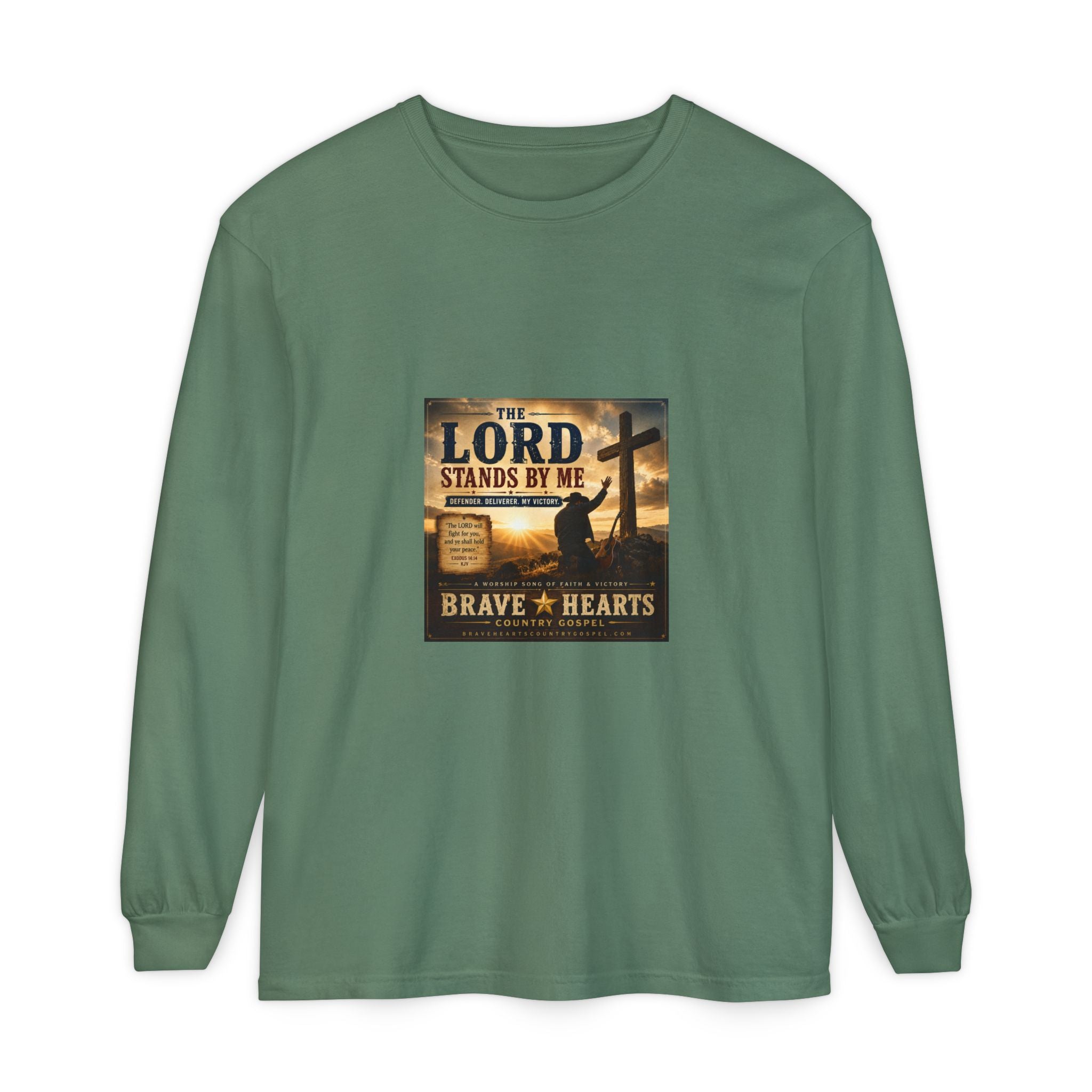 The Lord Stands By Me — Brave Hearts Country Gospel Long Sleeve T-Shirt