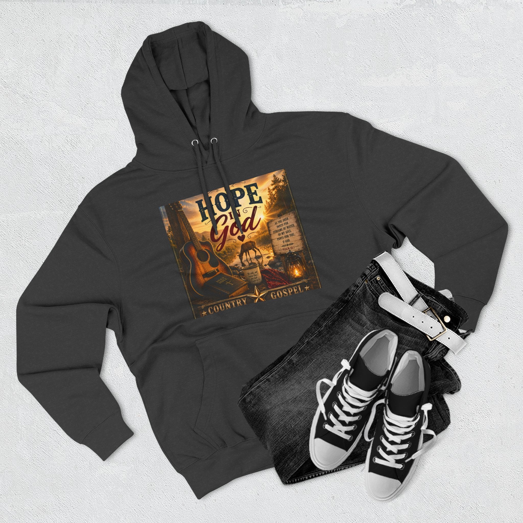 Hope in God  — Brave Hearts Country Gospel Fleece Hoodie