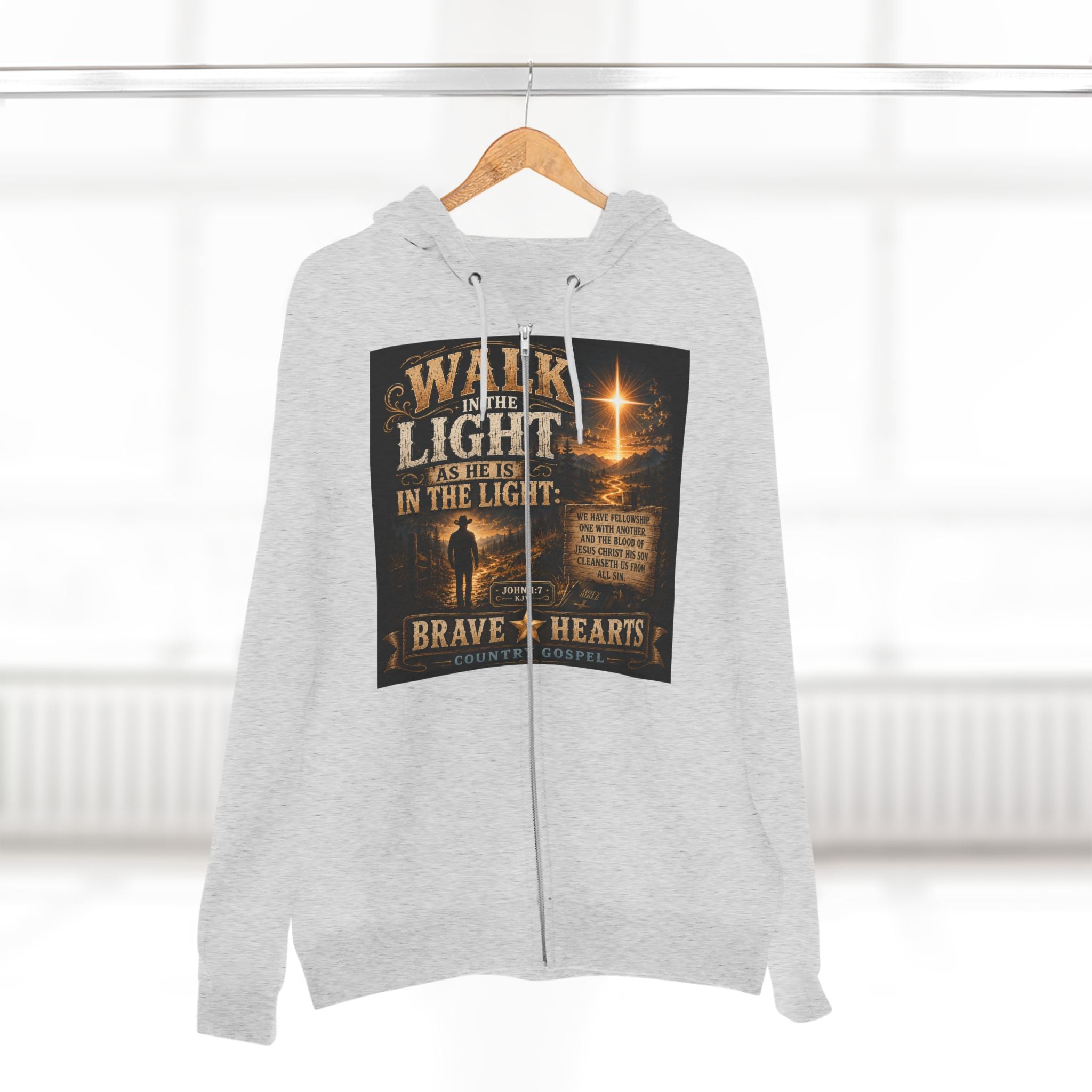 Walk in the Light - Brave Hearts Country Gospel Hoodie