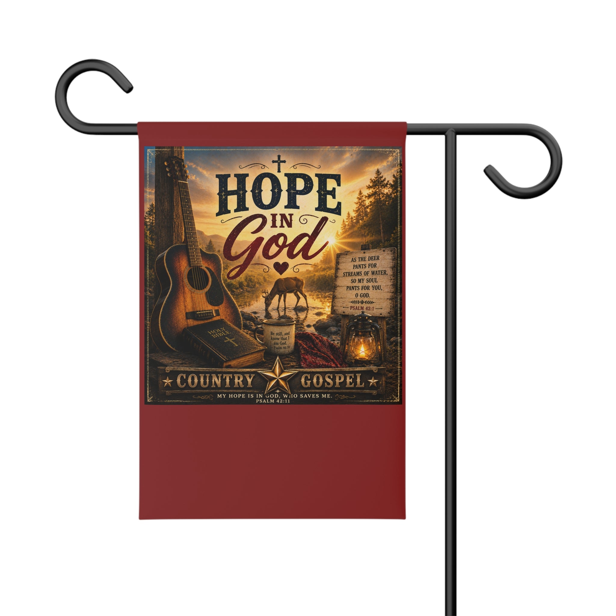 Hope in God — Brave Hearts Country Gospel Garden Flag