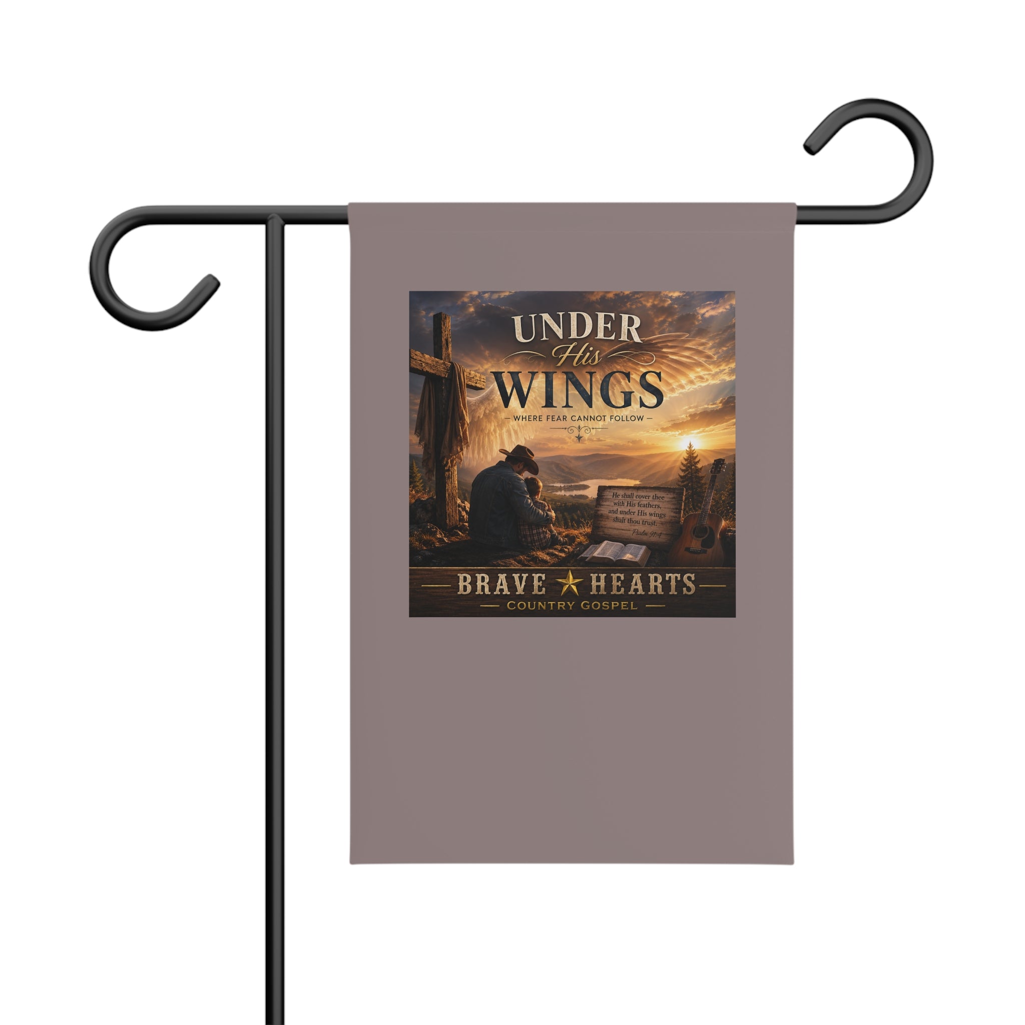 Under His Wings - Brave Hearts Country Gospel Garden Banner