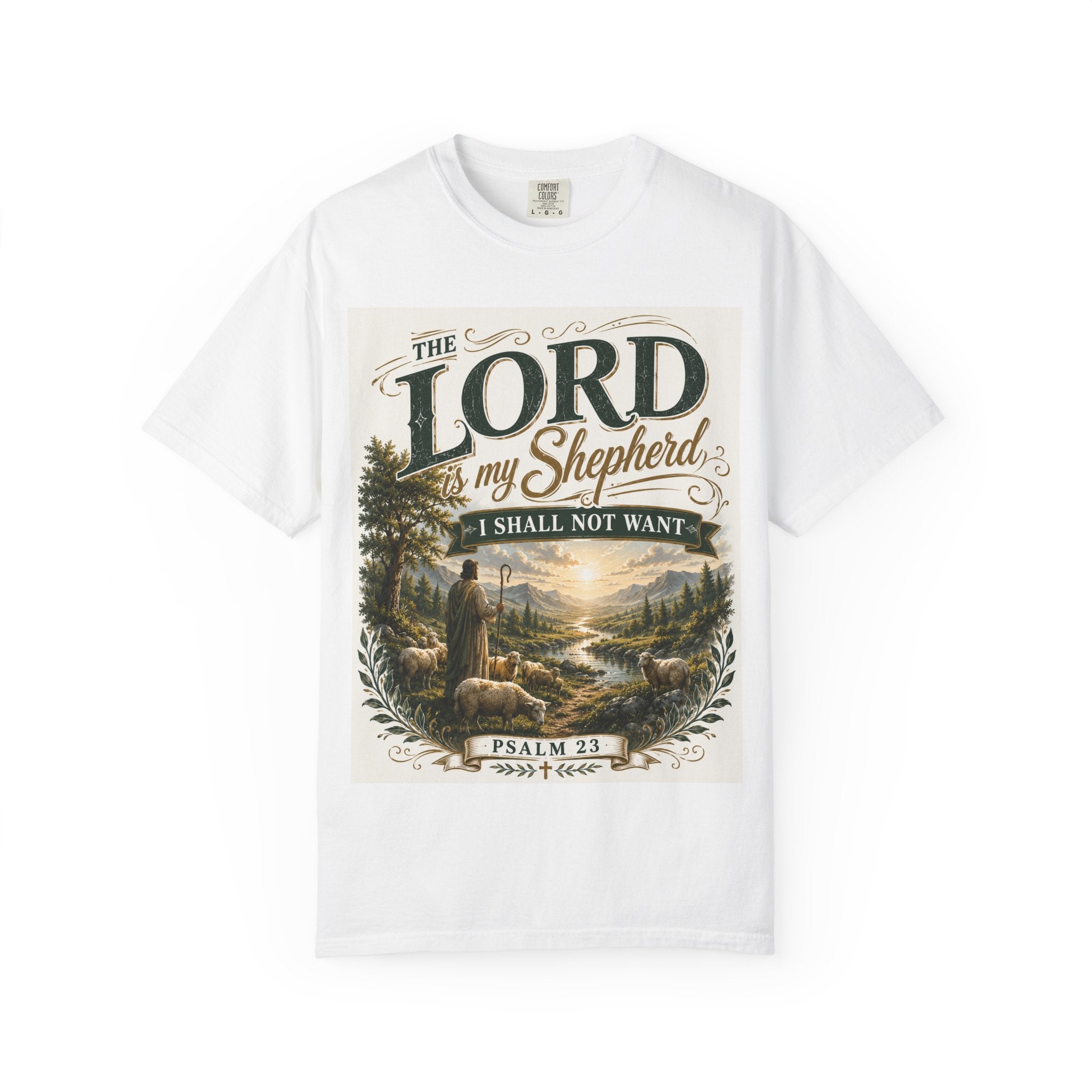 The Lord Is My Shepherd, I Shall Not Want — Brave Hearts Country Gospel T-Shirt