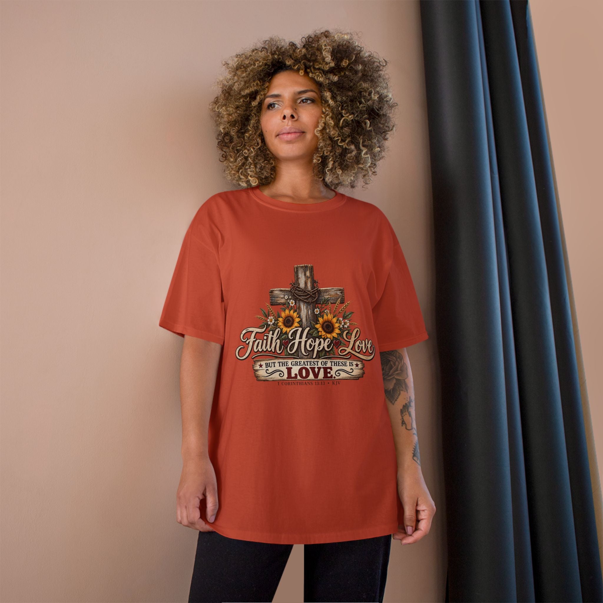 Faith Hope Love — Brave Hearts Country Gospel T-Shirt (Extended Sizes)