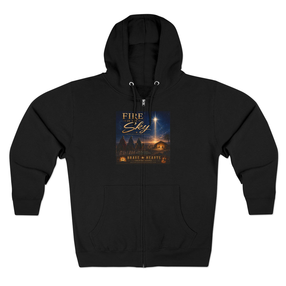 Fire in the Sky — Brave Hearts Country Gospel ZIP Hoodie