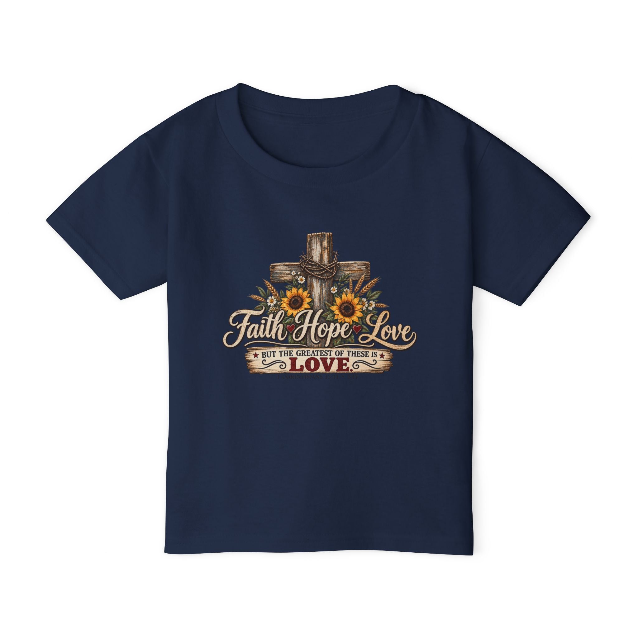 Faith Hope Love - Brave Hearts Country Gospel Toddler T-shirt