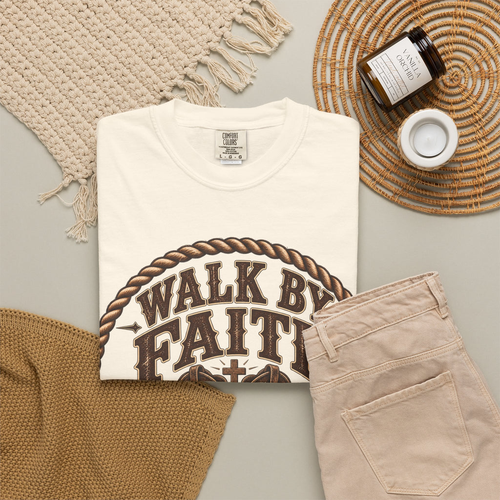 Walk By Faith - Bible Brave Hearts T-shirt