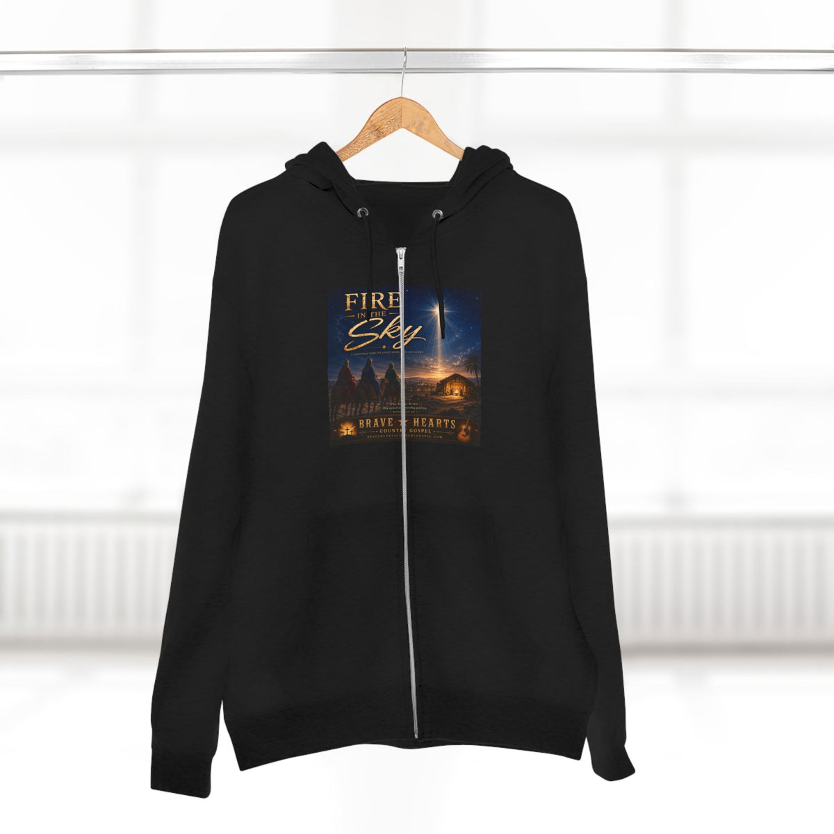 Fire in the Sky — Brave Hearts Country Gospel ZIP Hoodie