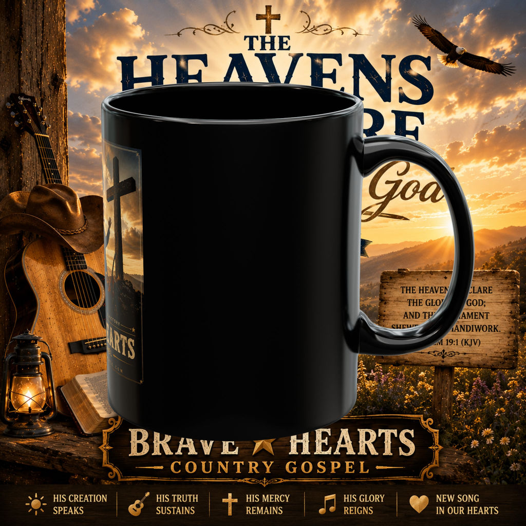 Lord Stands By Me Ceramic Mug — Christian Faith Coffee Cup (Brave Hearts Country Gospel)
