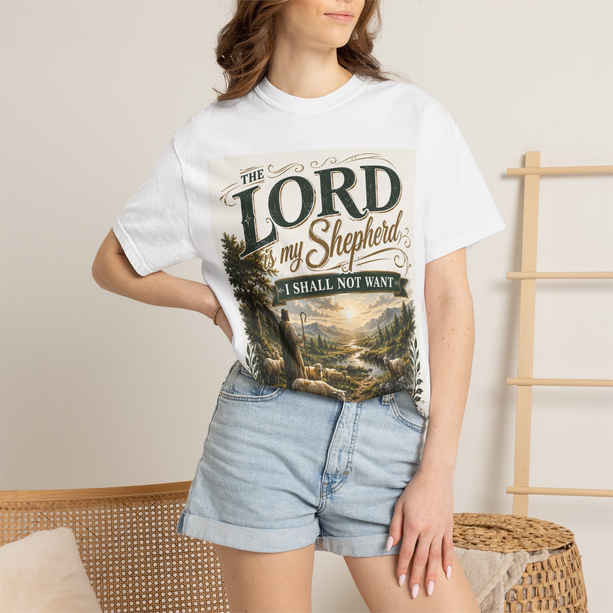 The Lord Is My Shepherd, I Shall Not Want — Brave Hearts Country Gospel T-Shirt