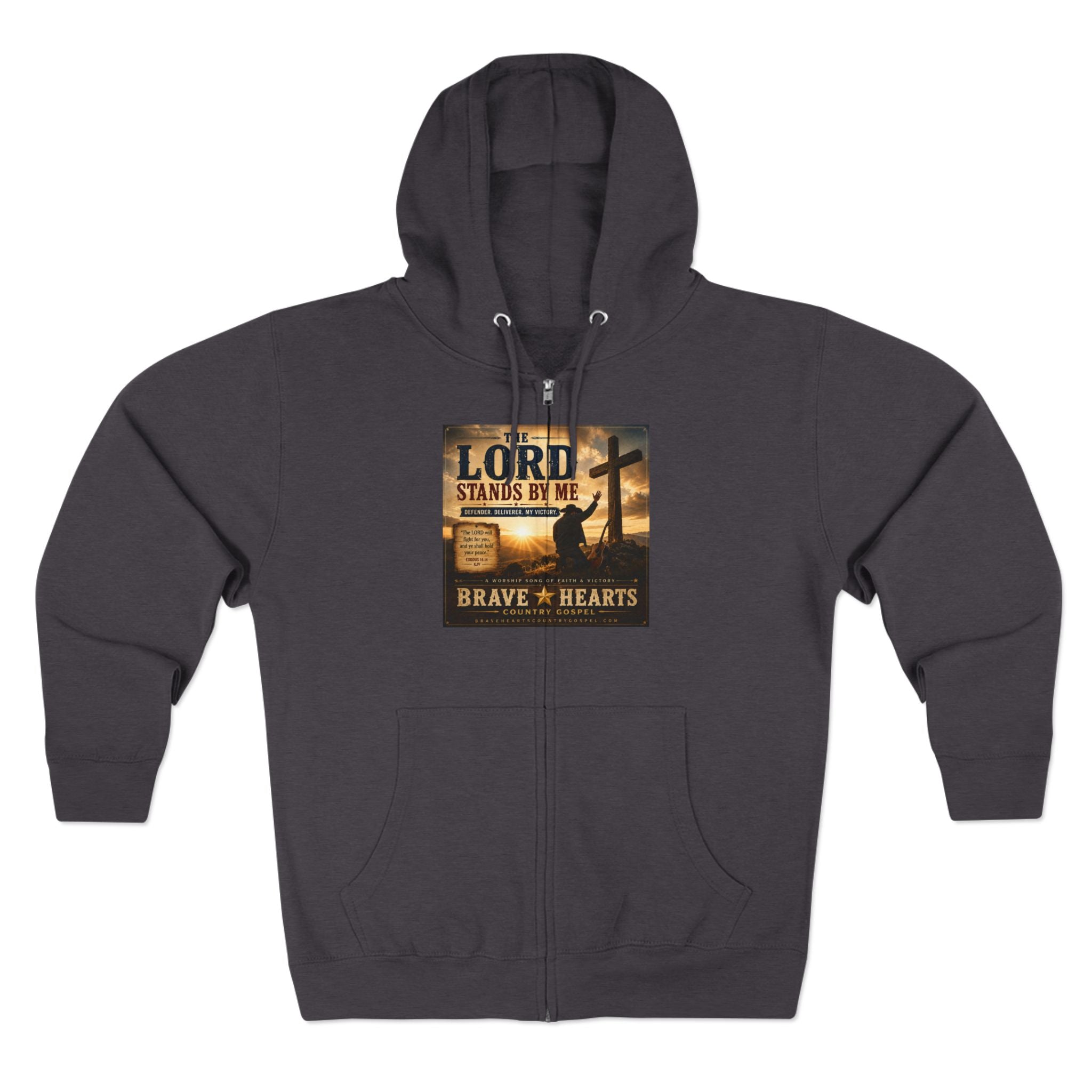 Lord Stands By Me - Brave Hearts Country Gospel Zip Hoodie
