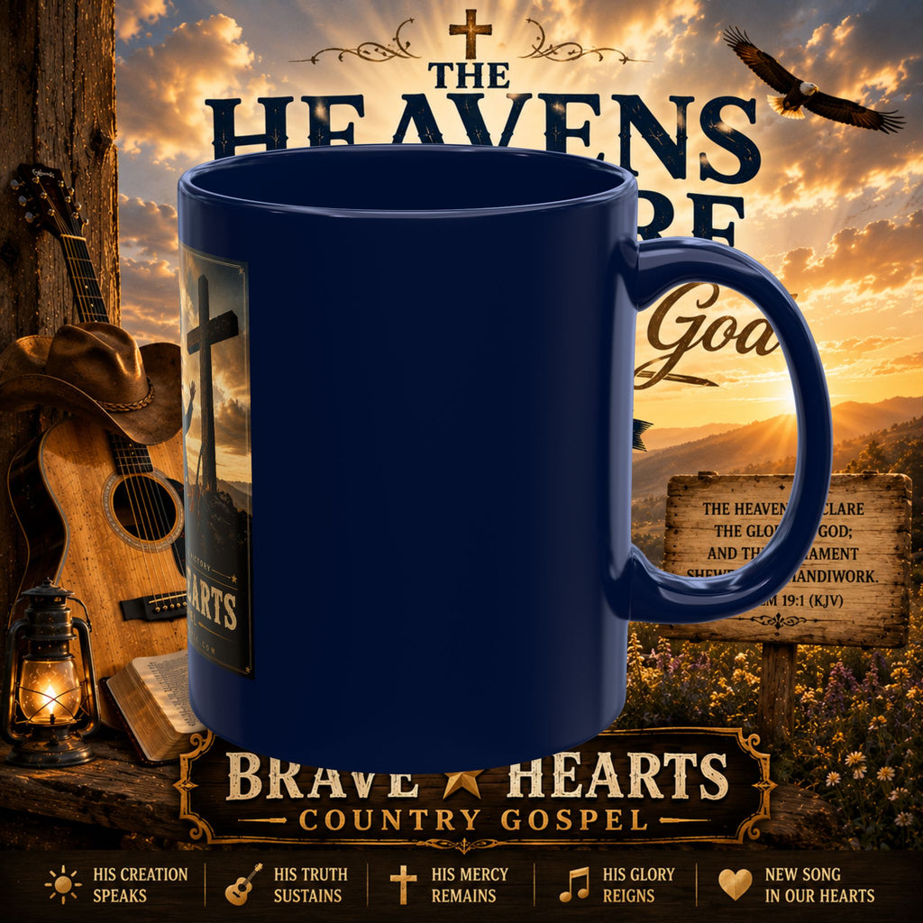Lord Stands By Me Ceramic Mug — Christian Faith Coffee Cup (Brave Hearts Country Gospel)