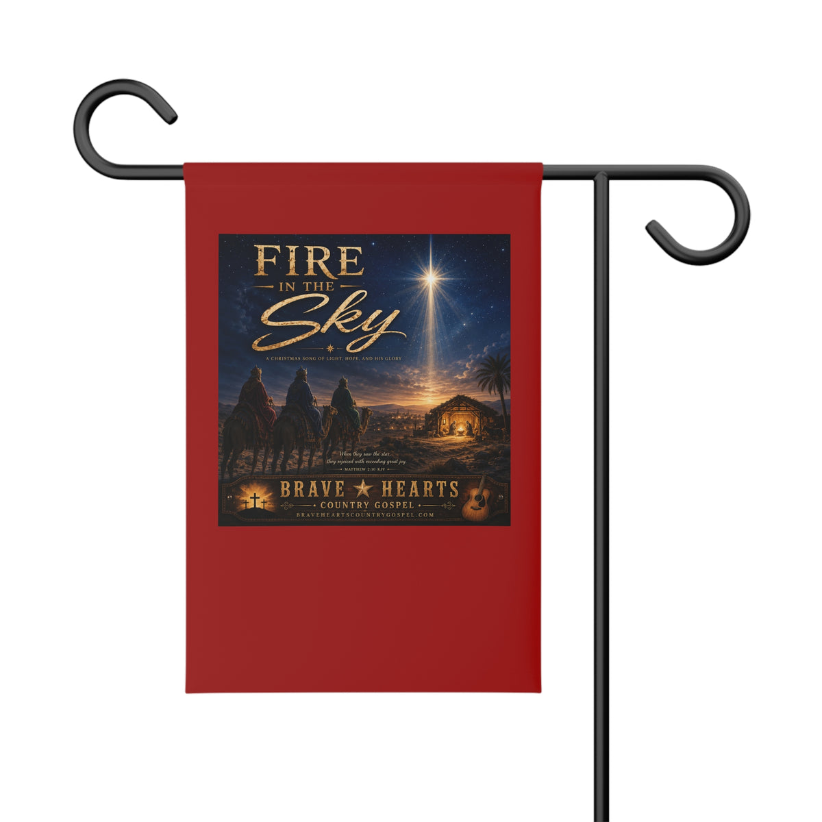 Fire in the Sky — Brave Hearts Country Gospel Garden Banner