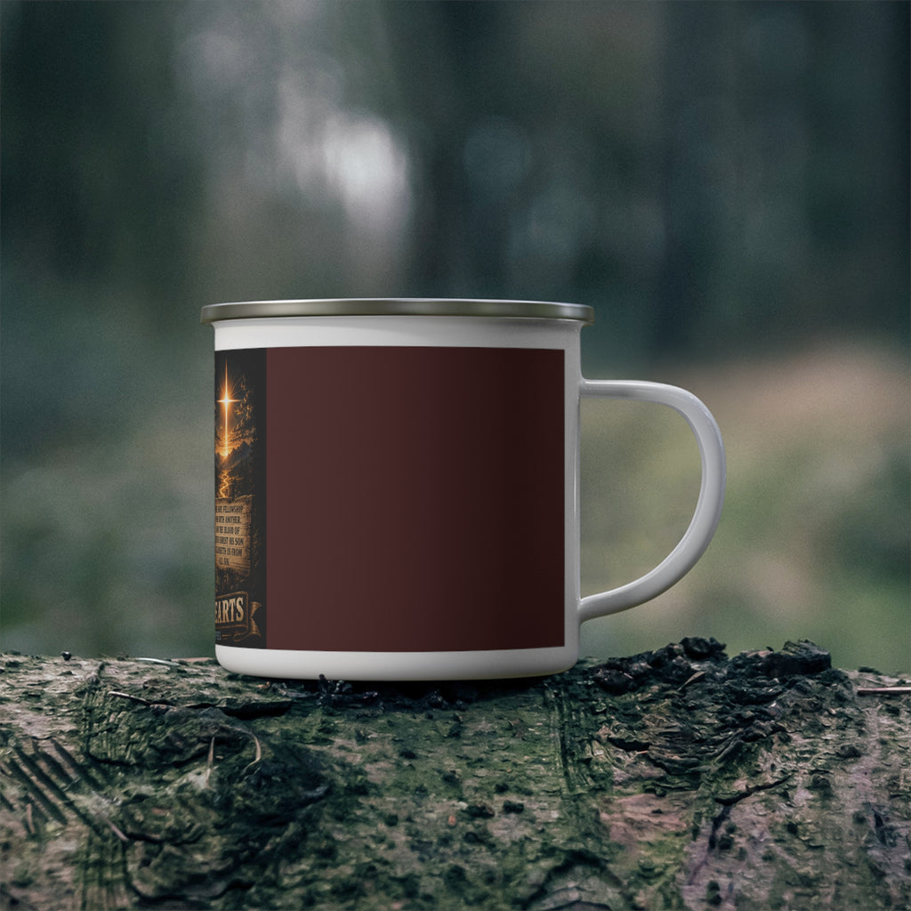 Walk in the Light — Brave Hearts Country Gospel Enamel Camping Mug