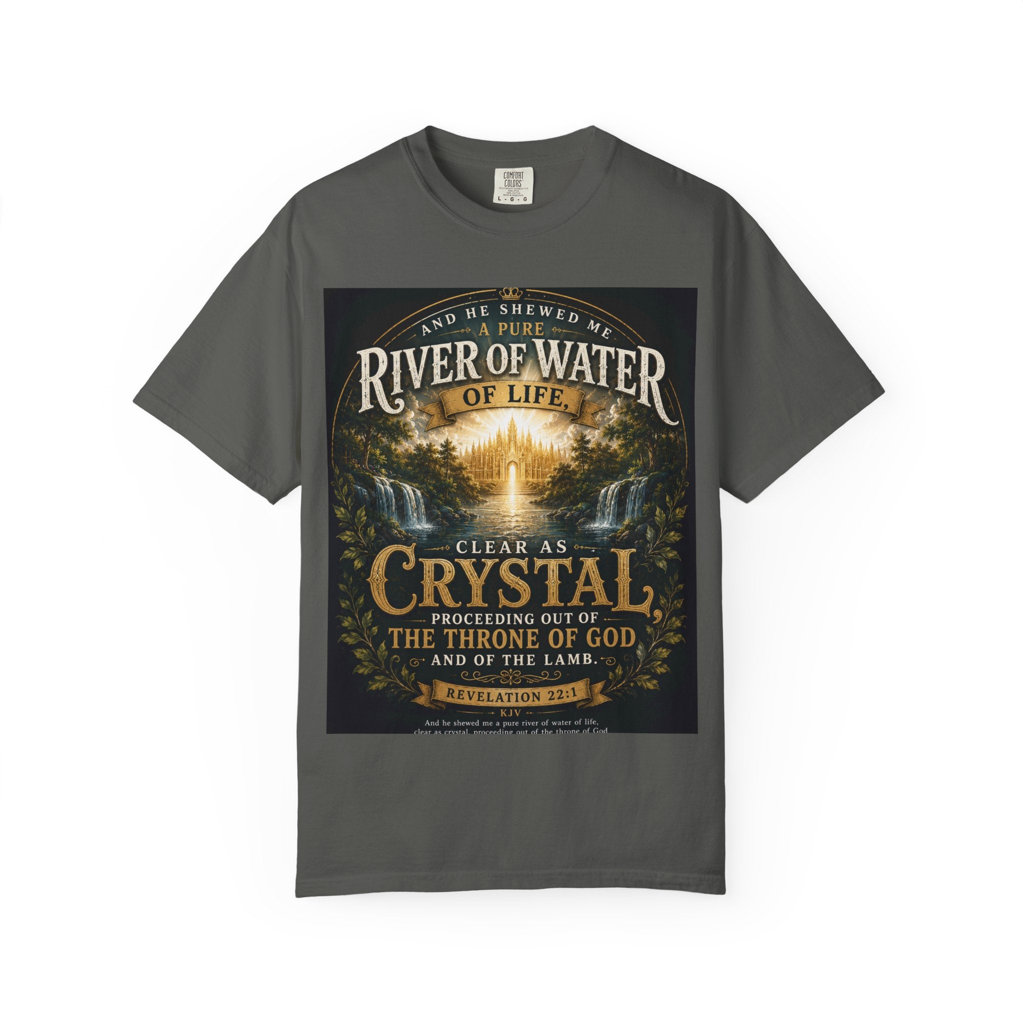 And He Showed Me a Pure River of Water of Life — Brave Hearts Country Gospel T-Shirt