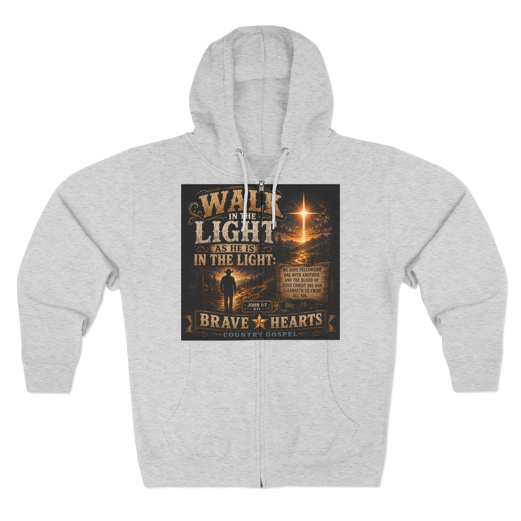 Walk in the Light - Brave Hearts Country Gospel Hoodie