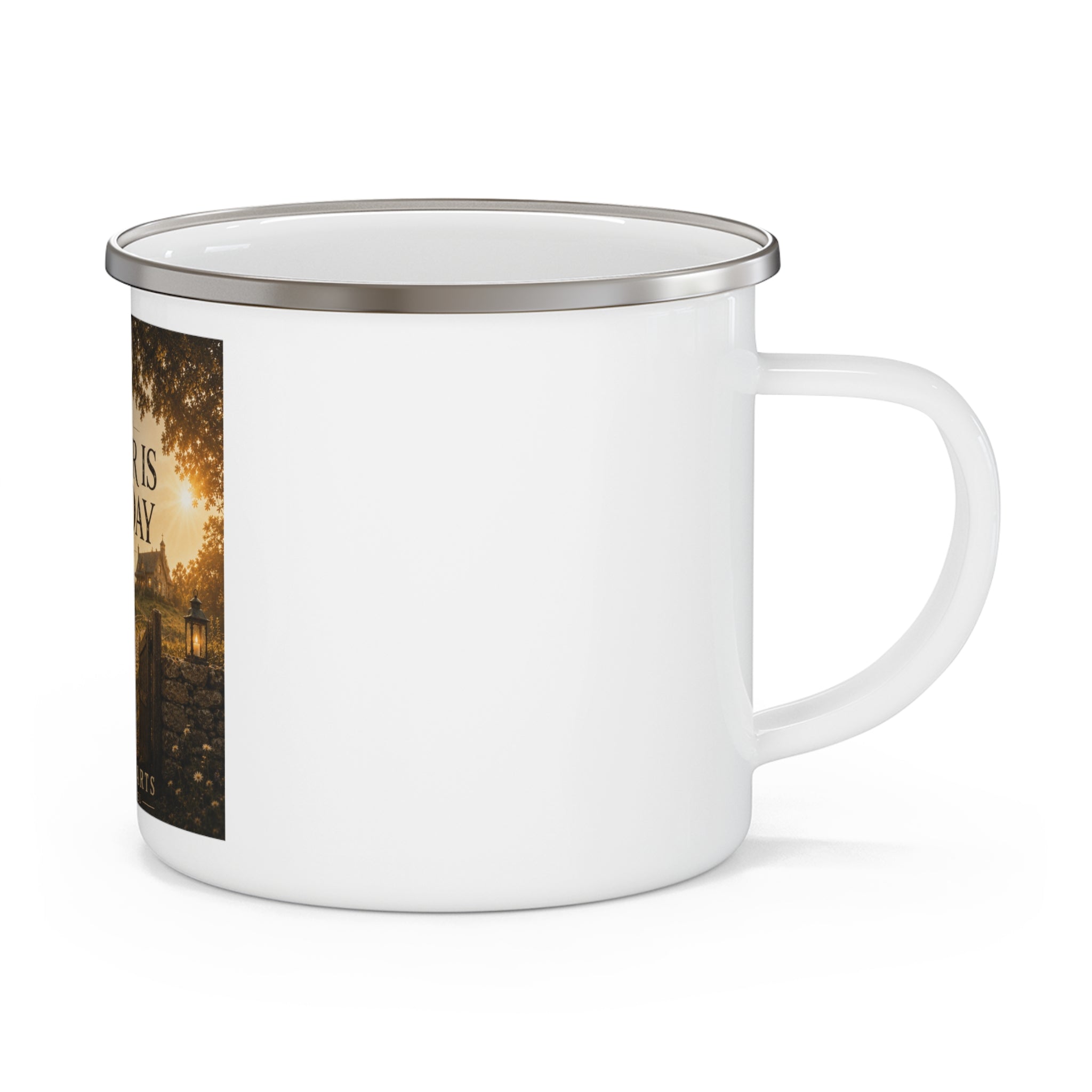 Better Is One Day — Brave Hearts Country Gospel Enamel Camping Mug