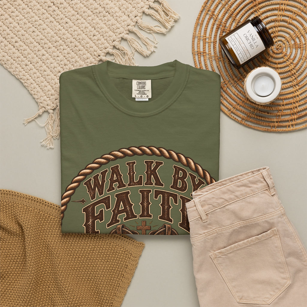 Walk By Faith - Bible Brave Hearts T-shirt