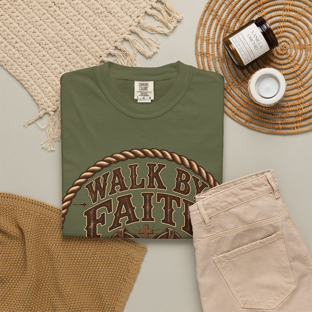Walk By Faith - Bible Brave Hearts T-shirt