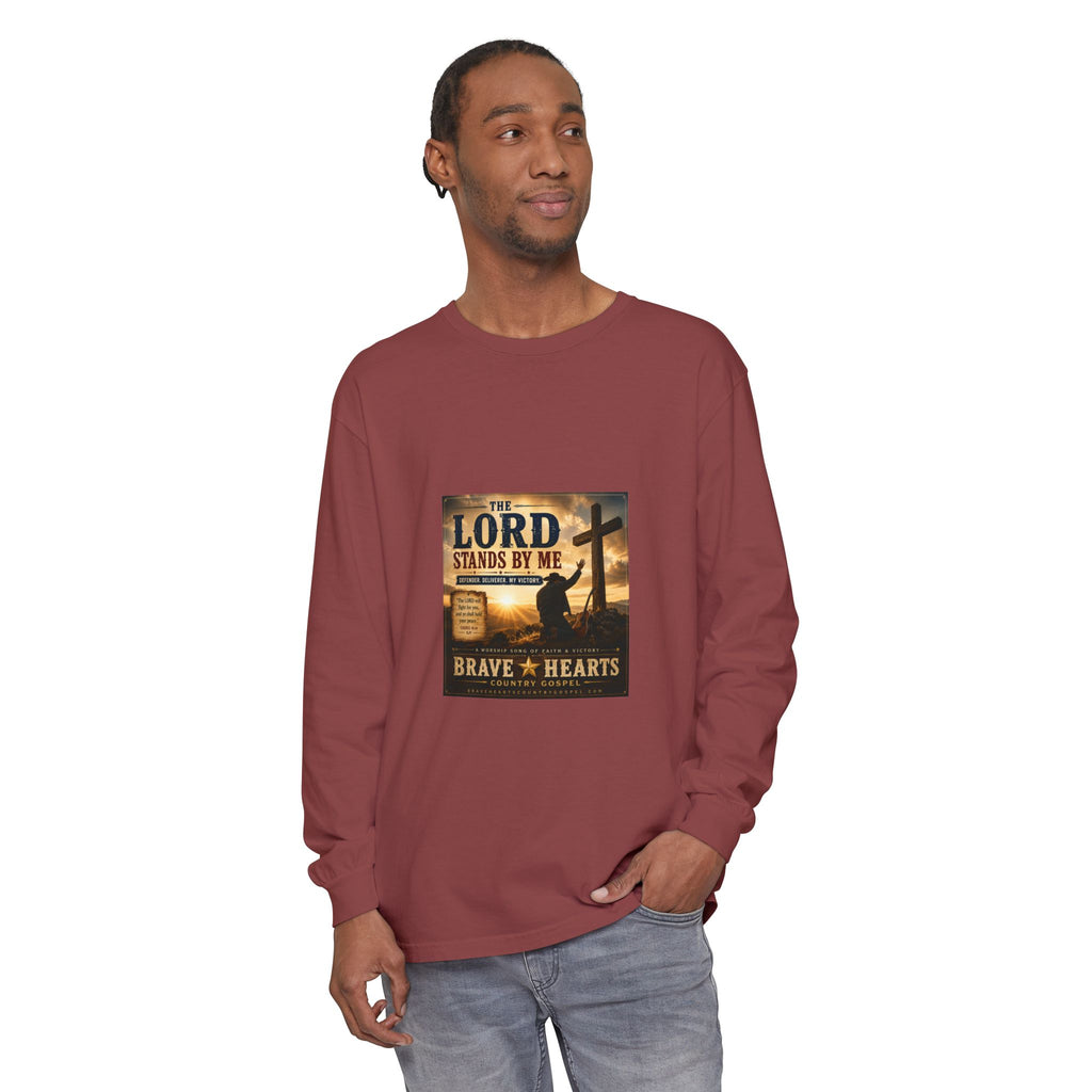 The Lord Stands By Me — Brave Hearts Country Gospel Long Sleeve T-Shirt