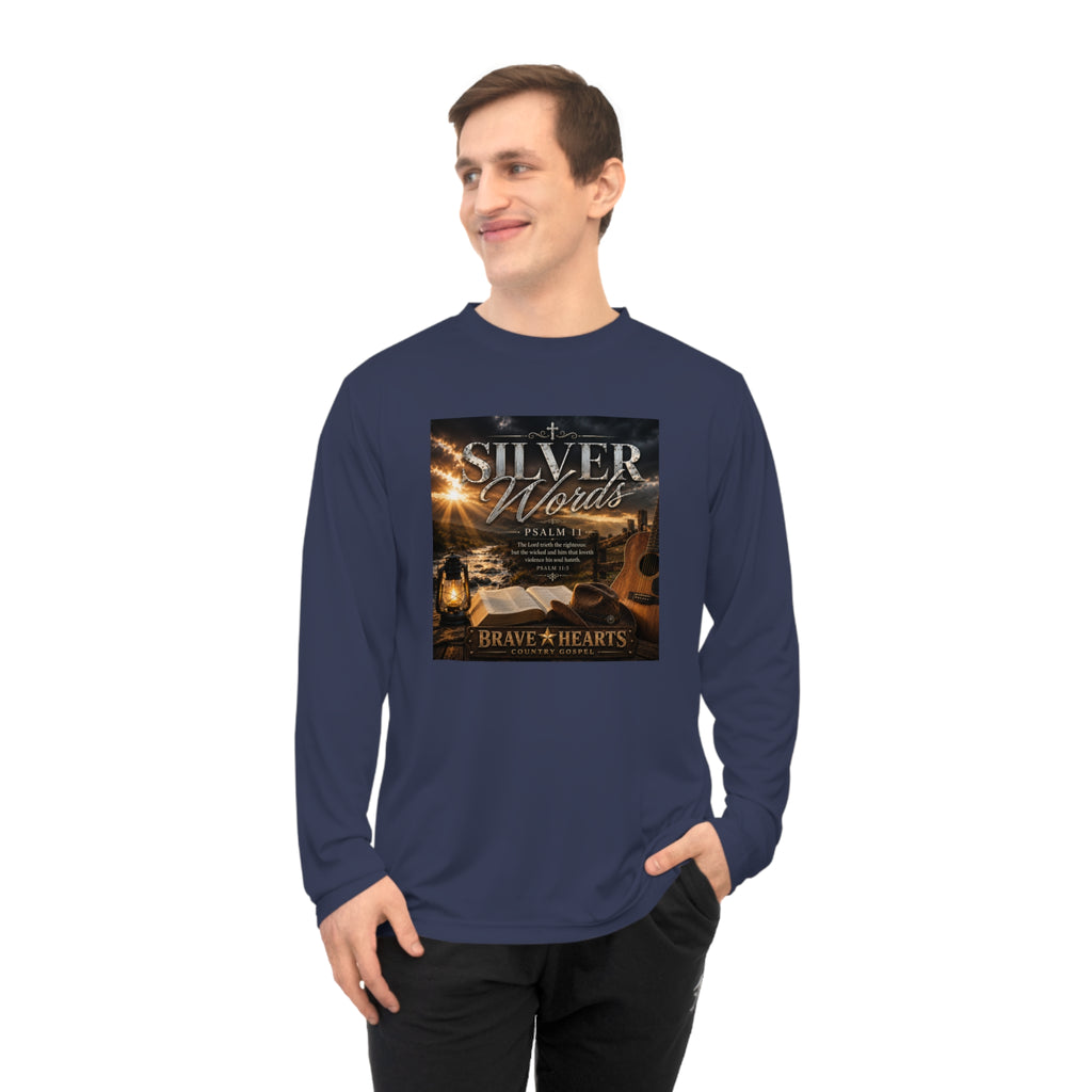 Silver Words - Brave Hearts Country Gospel Long Sleeve T-Shirt