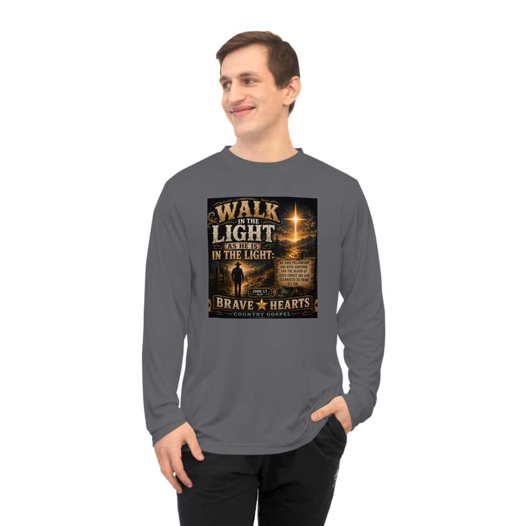 Walk in the Light - Brave Hearts Country Gospel Long Sleeve T-Shirt