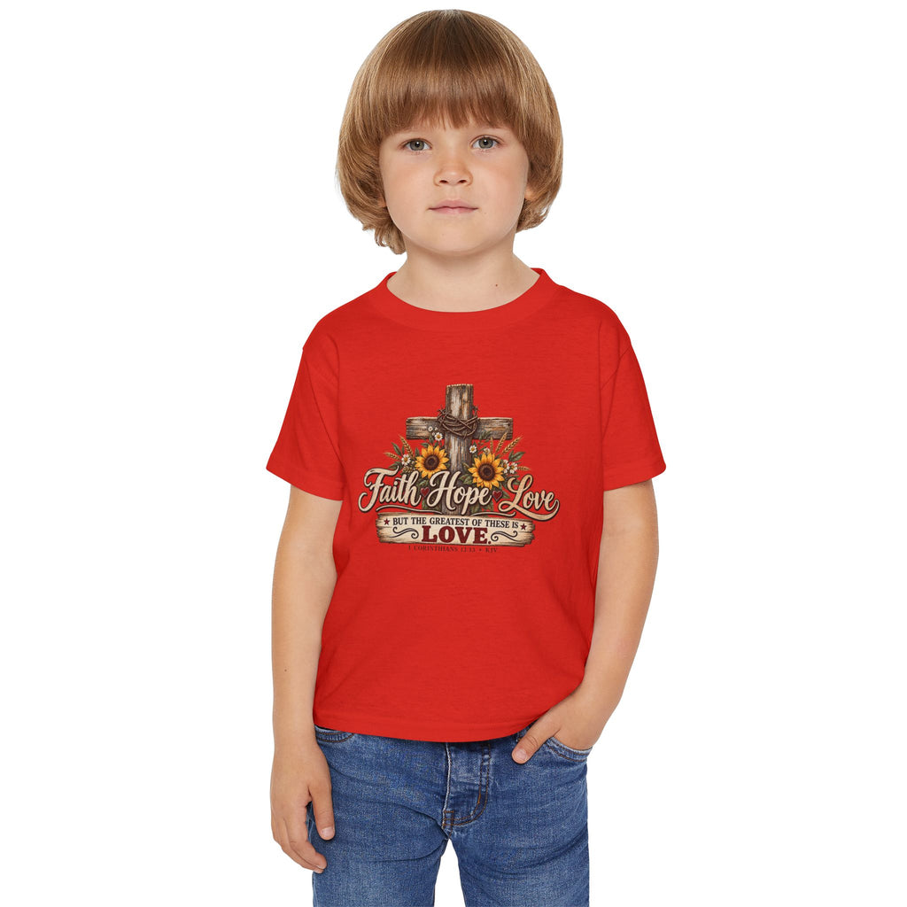 Faith Hope Love - Brave Hearts Country Gospel Toddler T-shirt
