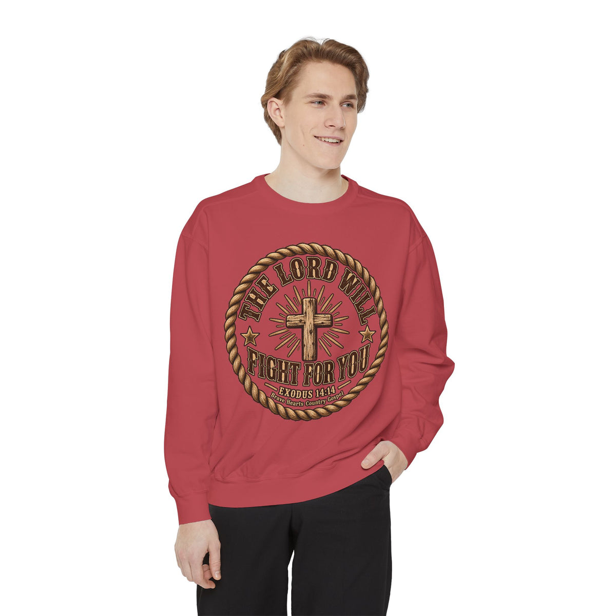 The Lord Will Fight For You - Brave Hearts Country Gospel Sweatshirt
