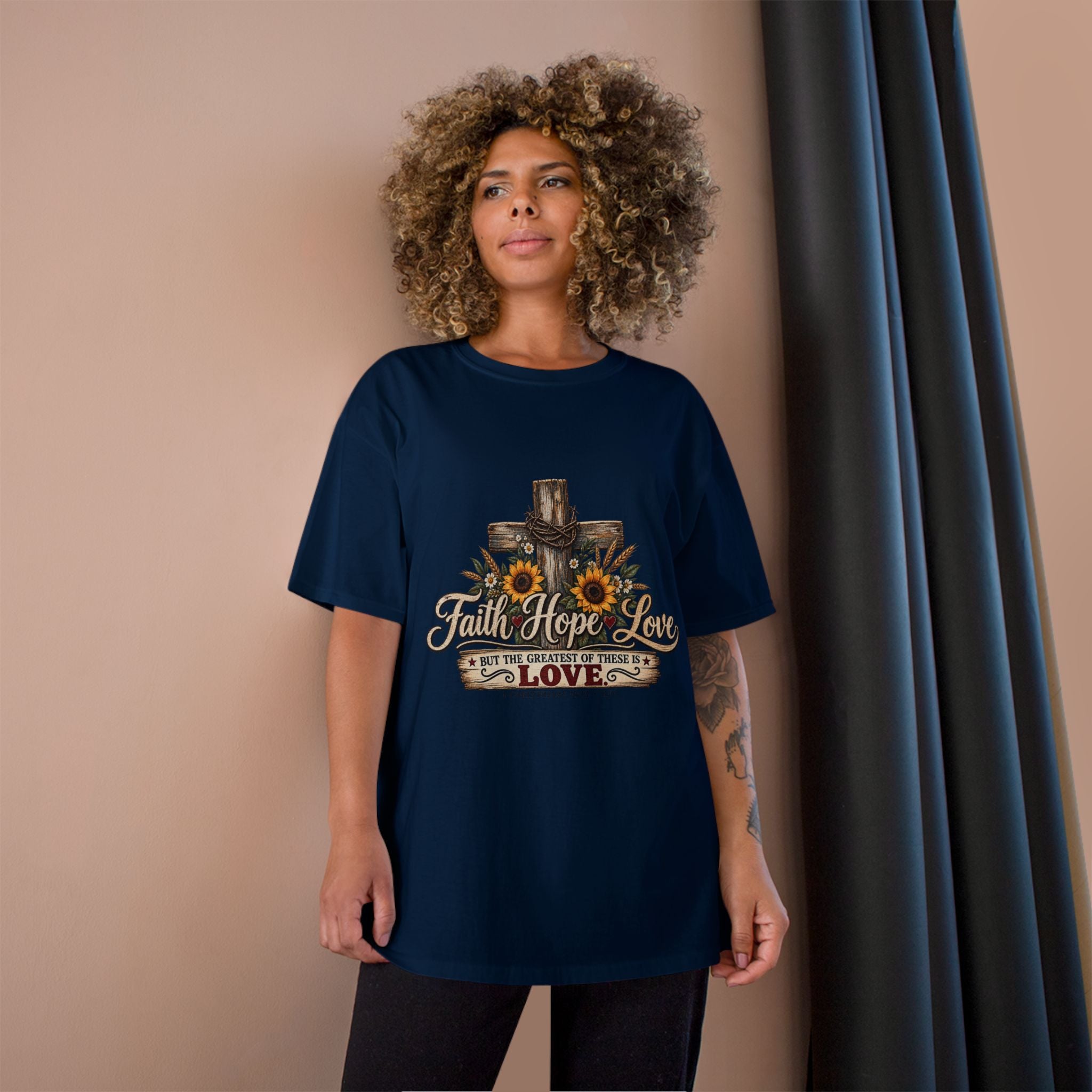 Faith Hope Love — Brave Hearts Country Gospel T-Shirt (Extended Sizes)