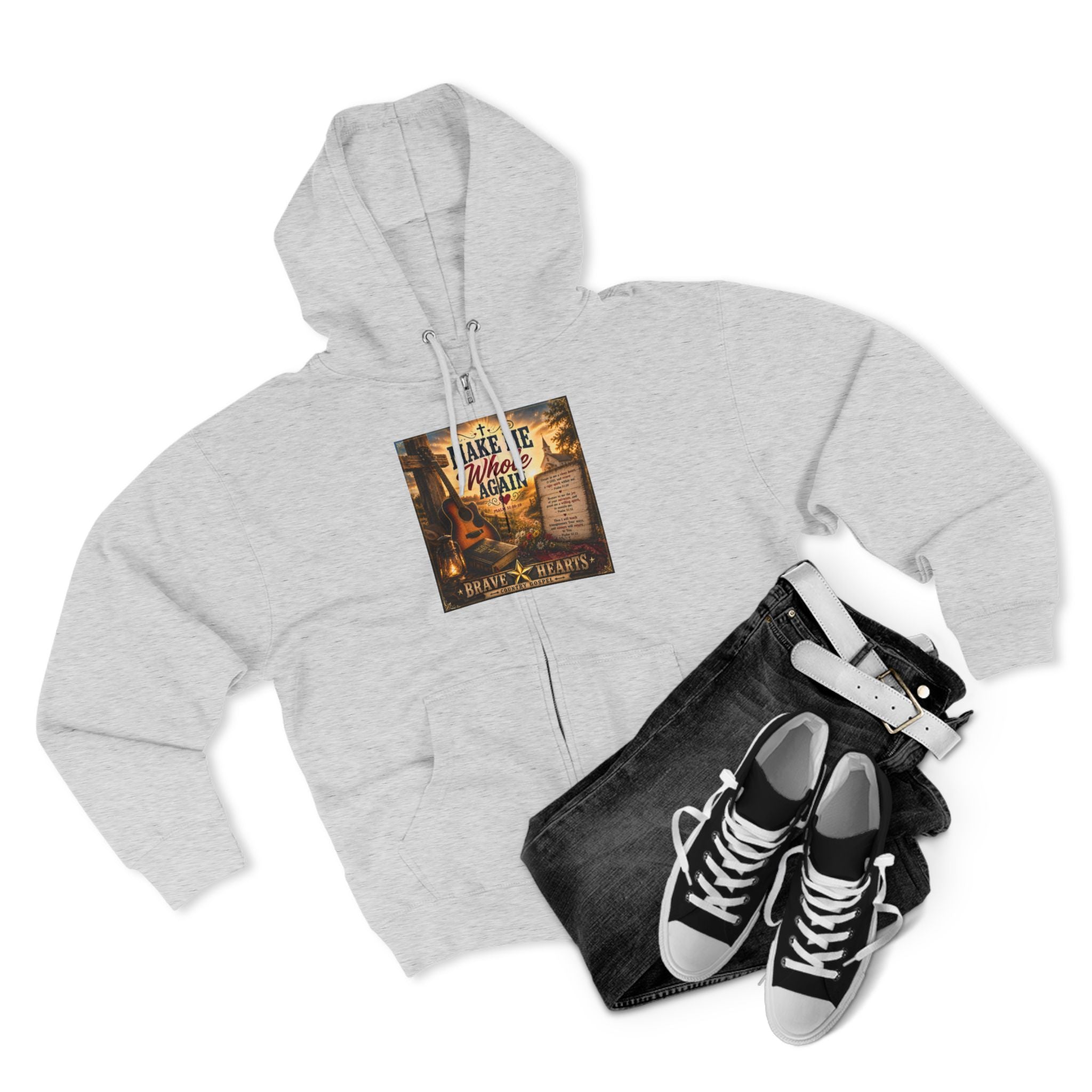 Make Me Whole Again - Brave Hearts Country Gospel Hoodie