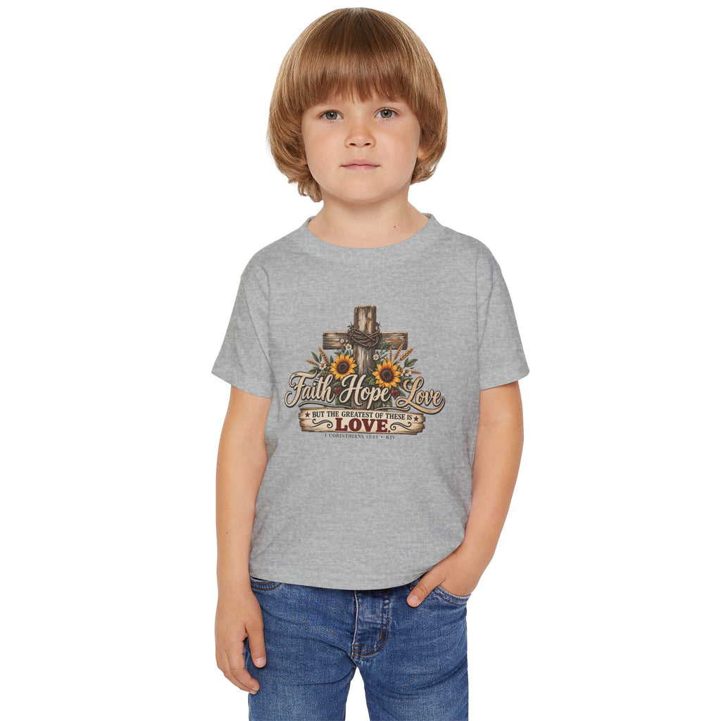 Faith Hope Love - Brave Hearts Country Gospel Toddler T-shirt