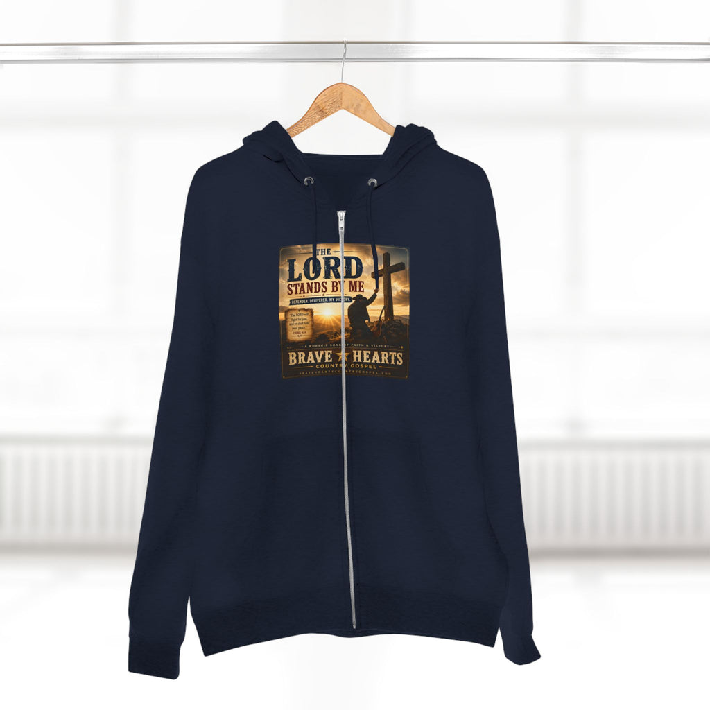The Lord Stands By Me - Brave Hearts Country Gospel Zip Hoodie