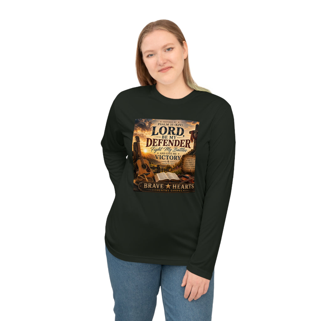 Lord Be My Defender - Brave Hearts Country Gospel Long Sleeve T-Shirt