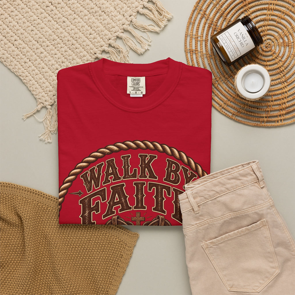 Walk By Faith - Bible Brave Hearts T-shirt