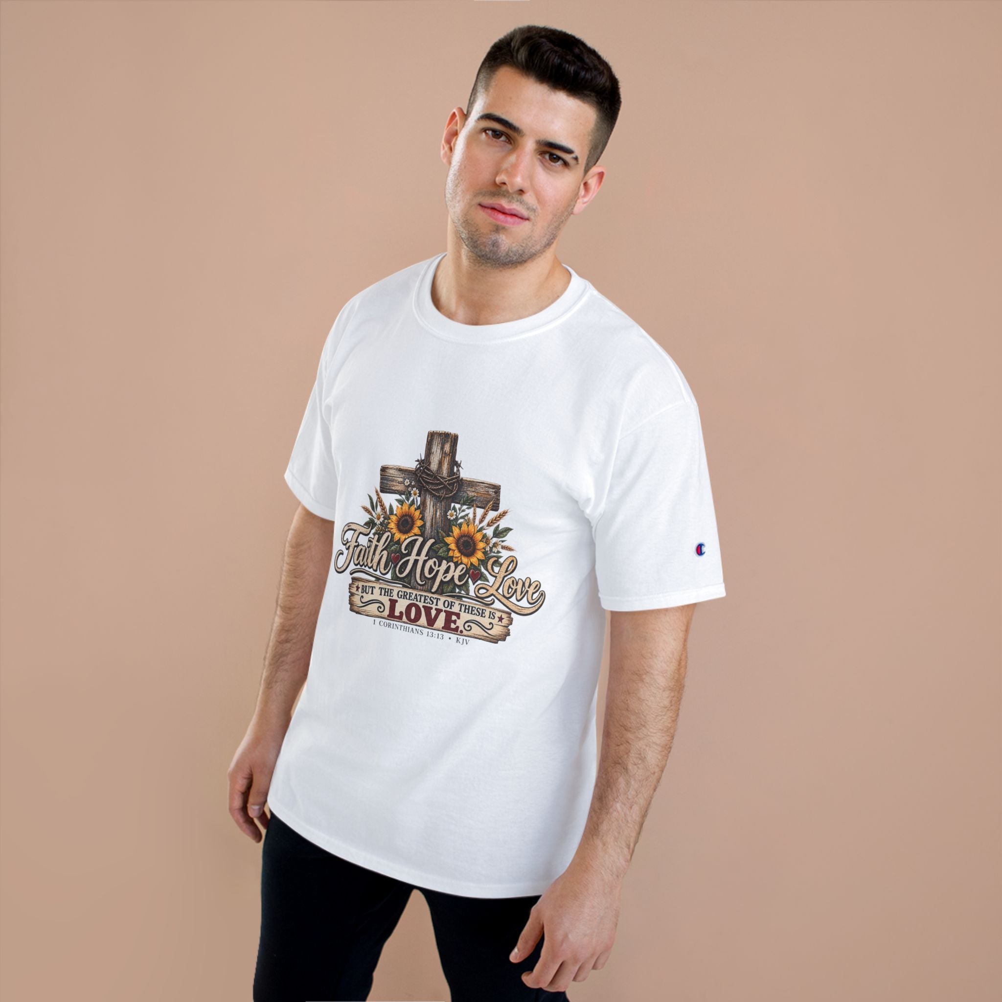 Faith Hope Love — Brave Hearts Country Gospel T-Shirt (Extended Sizes)