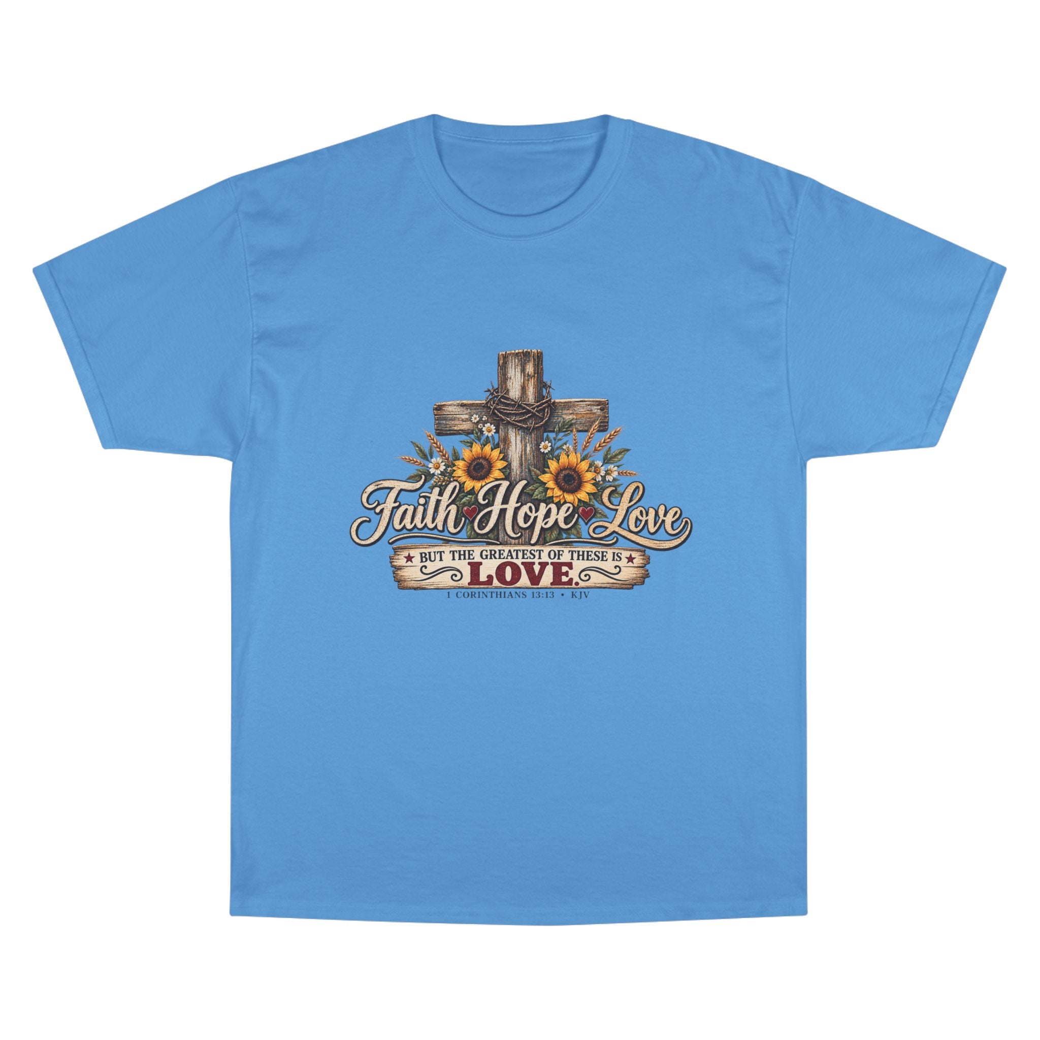 Faith Hope Love — Brave Hearts Country Gospel T-Shirt (Extended Sizes)
