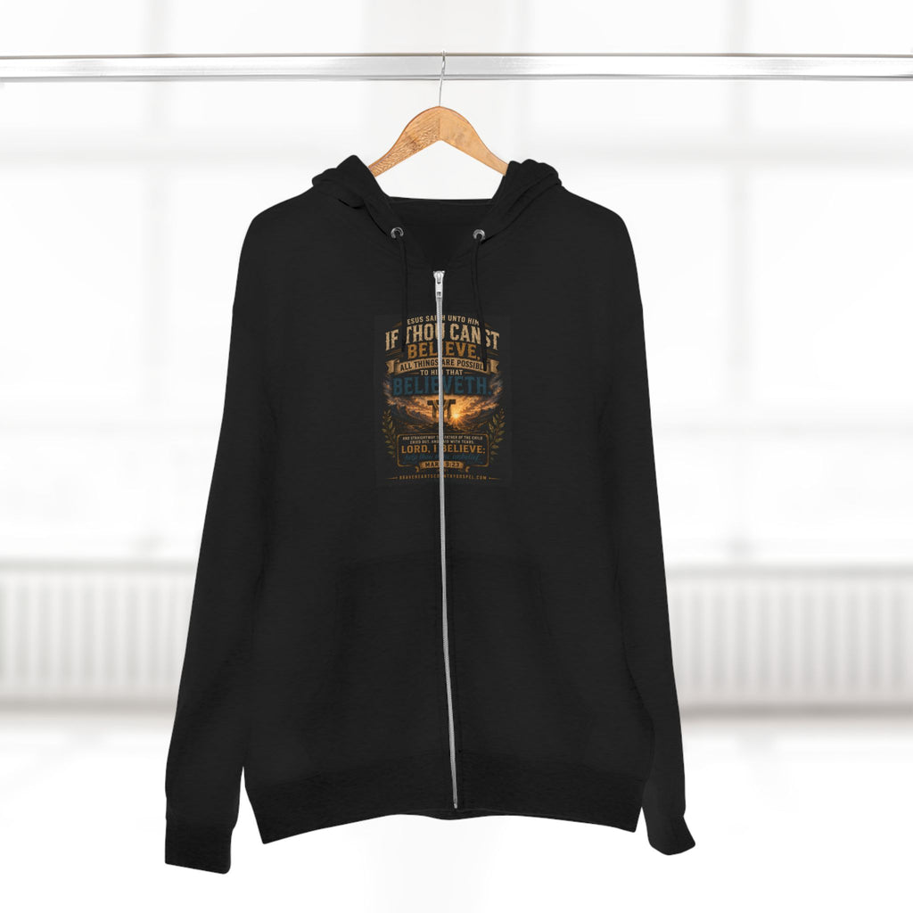 If Thou Canst Believe - Brave Hearts Country Gospel Hoodie