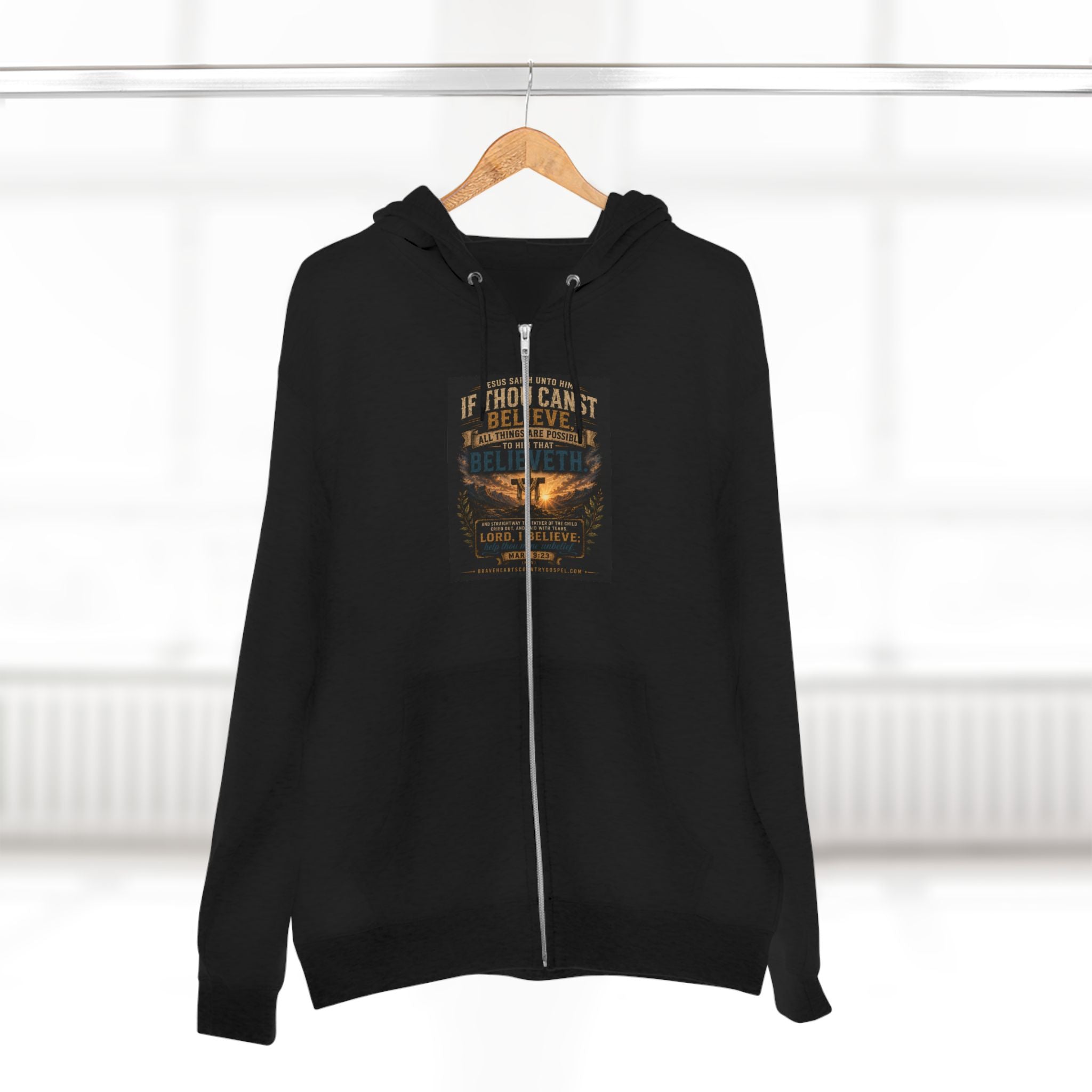 If Thou Canst Believe - Brave Hearts Country Gospel Hoodie