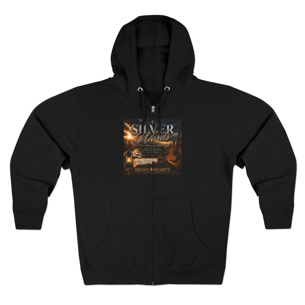 Silver Words- Brave Hearts Country Gospel ZIP Hoodie