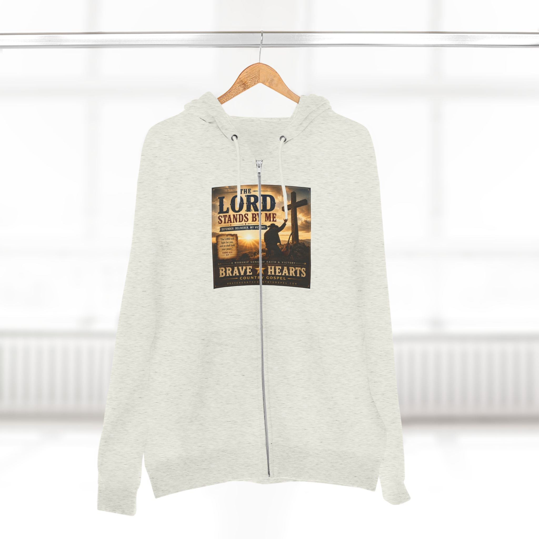Lord Stands By Me - Brave Hearts Country Gospel Zip Hoodie