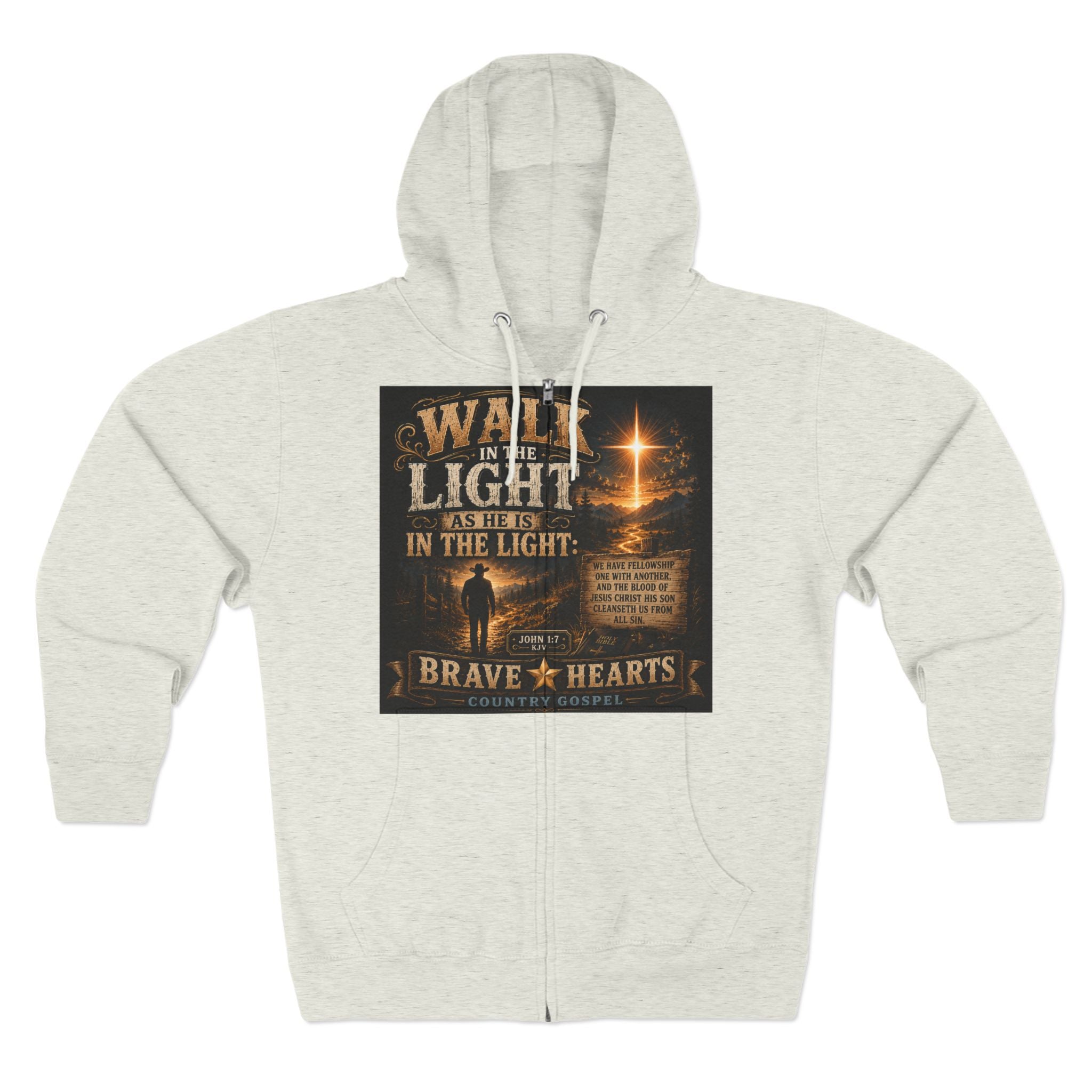 Walk in the Light - Brave Hearts Country Gospel Hoodie