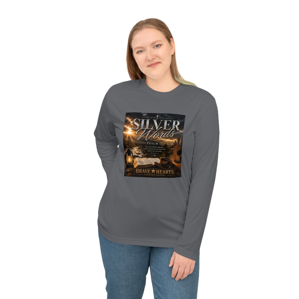 Silver Words - Brave Hearts Country Gospel Long Sleeve T-Shirt