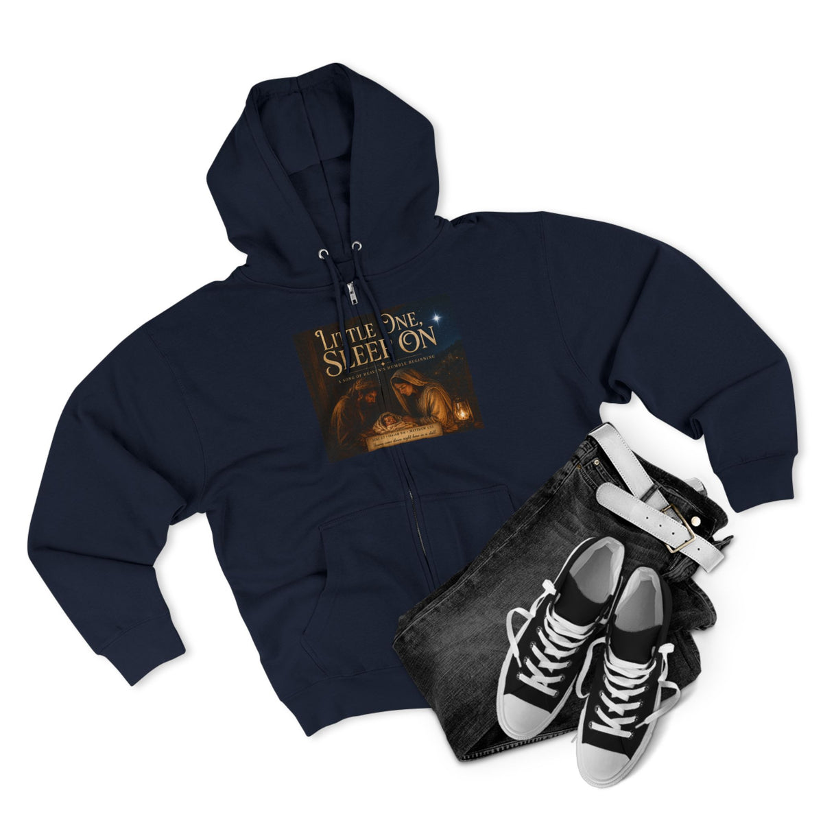 Little One, Sleep On-Brave Hearts Country Gospel ZIP Hoodie